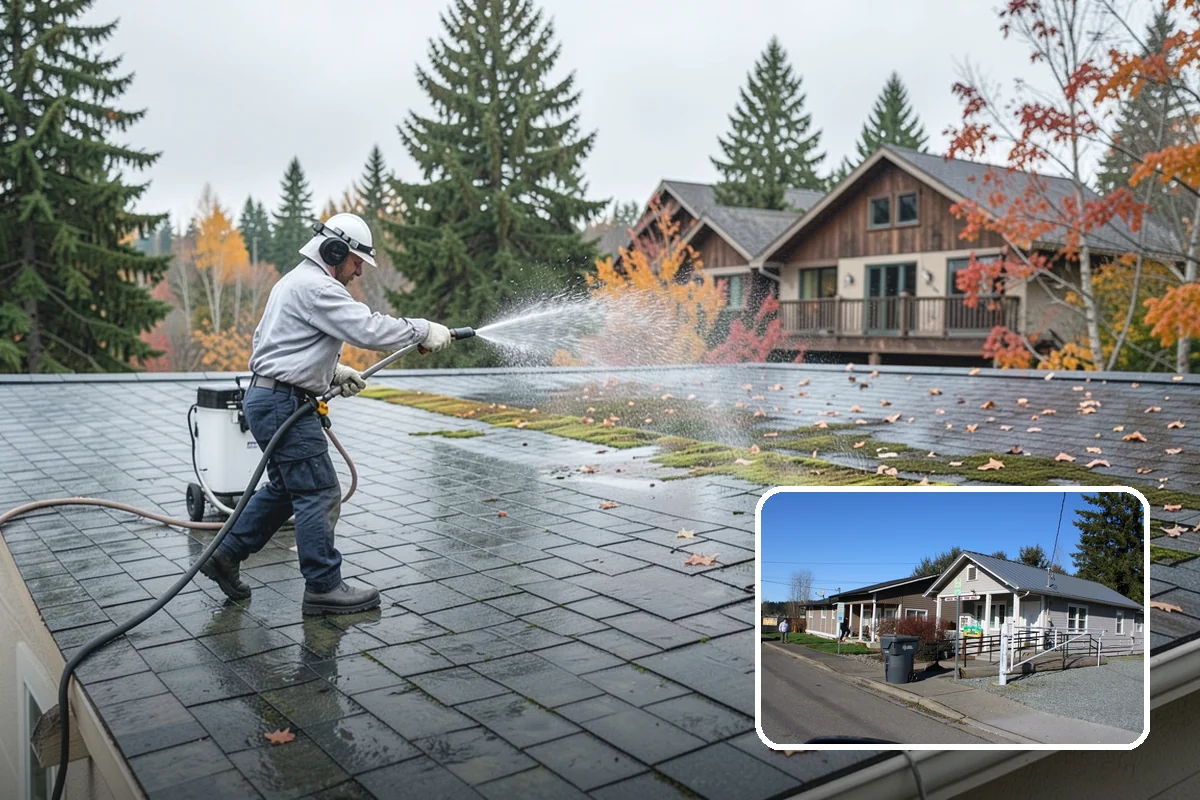 New Construction Cleaning in South Prairie, Pierce County, WA - Reveals the finished exterior for handover