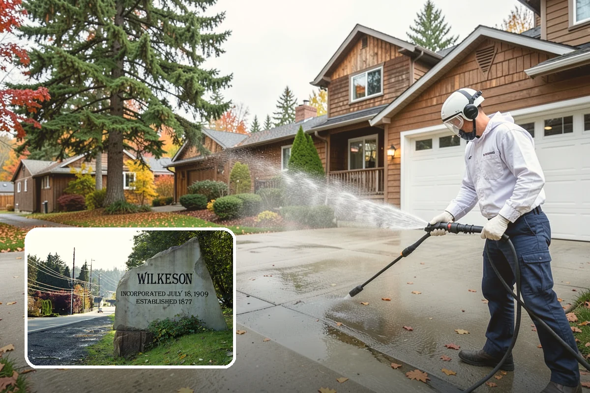 New Construction Cleaning in Wilkeson, Pierce County, WA - Reveals the finished exterior for handover
