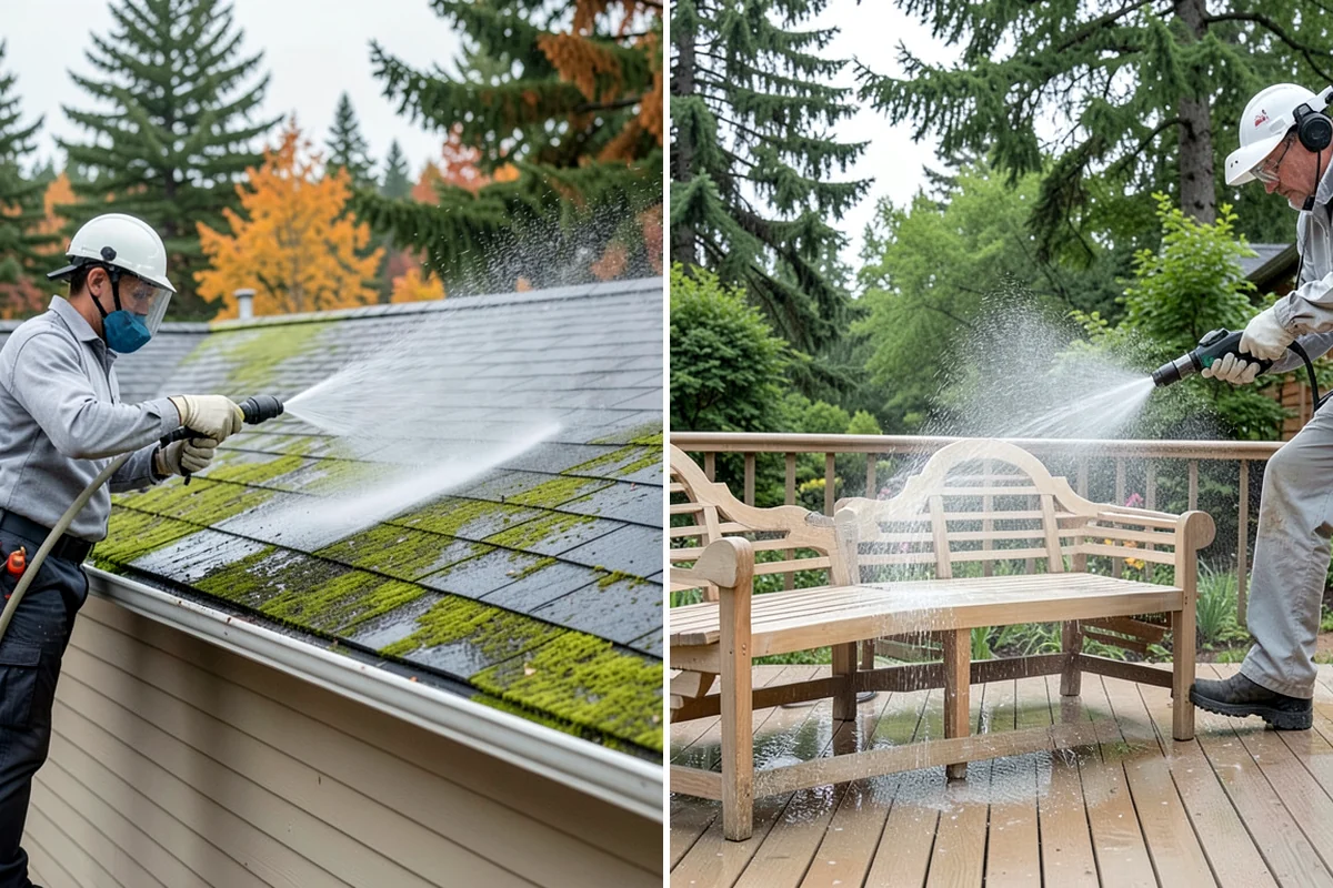New Homeowner Exterior Cleaning in Arlington, Snohomish County, WA - Tour the new property and note every exterior surface