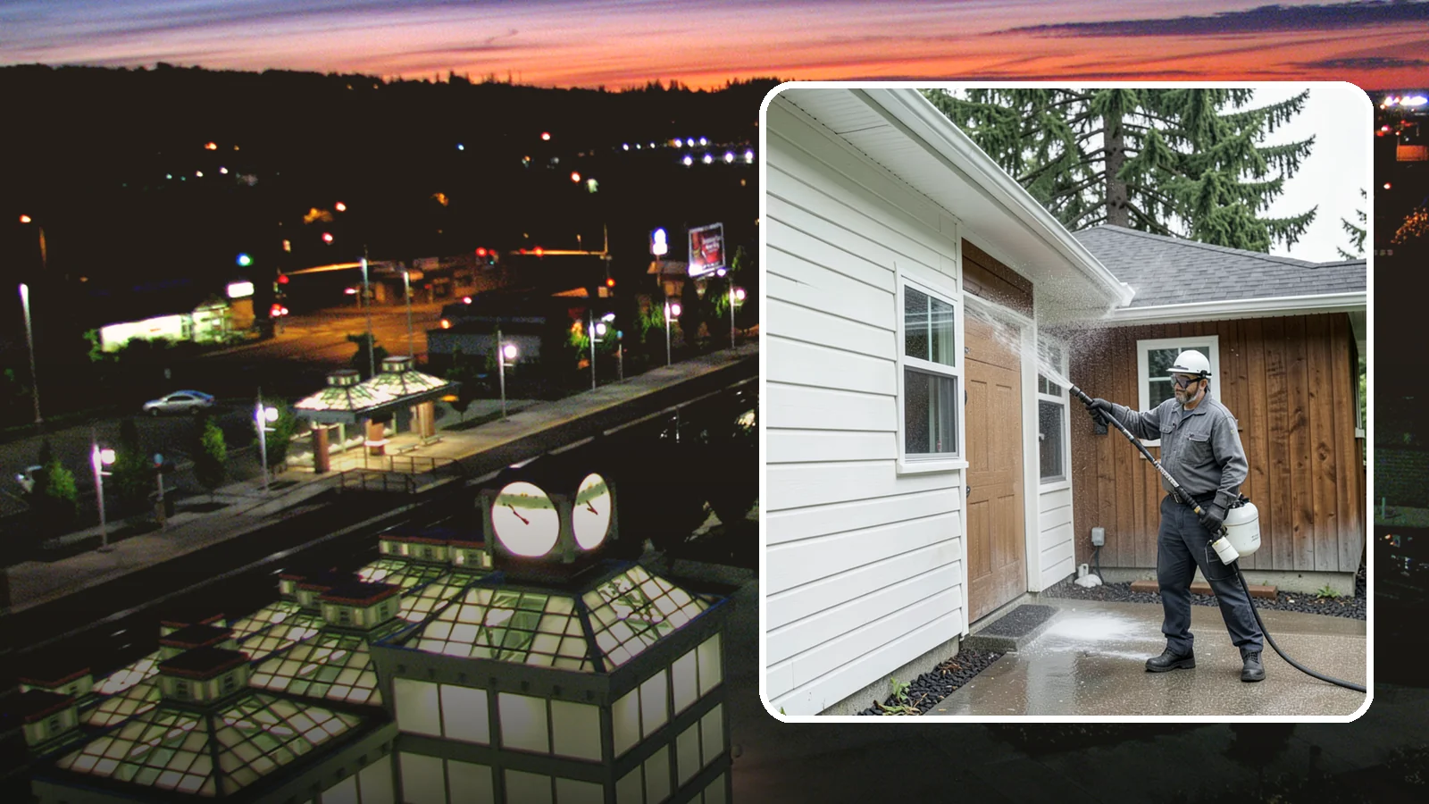 New Homeowner Exterior Cleaning in Auburn, King County, WA - New homeowner exterior cleaning welcomes you to your home with a complete outside wash that establishes a clean baseline to...