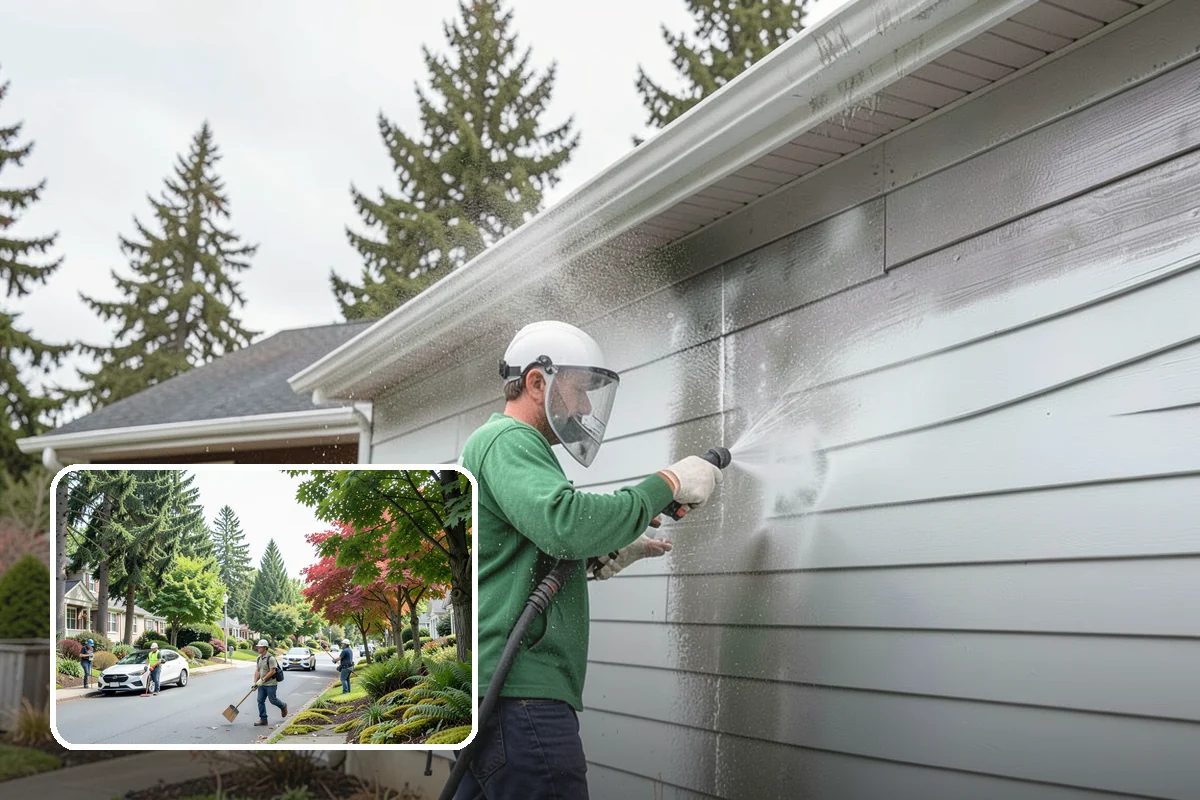 New Homeowner Exterior Cleaning in Beaux Arts Village, King County, WA - Establishes a clean exterior baseline for new owners