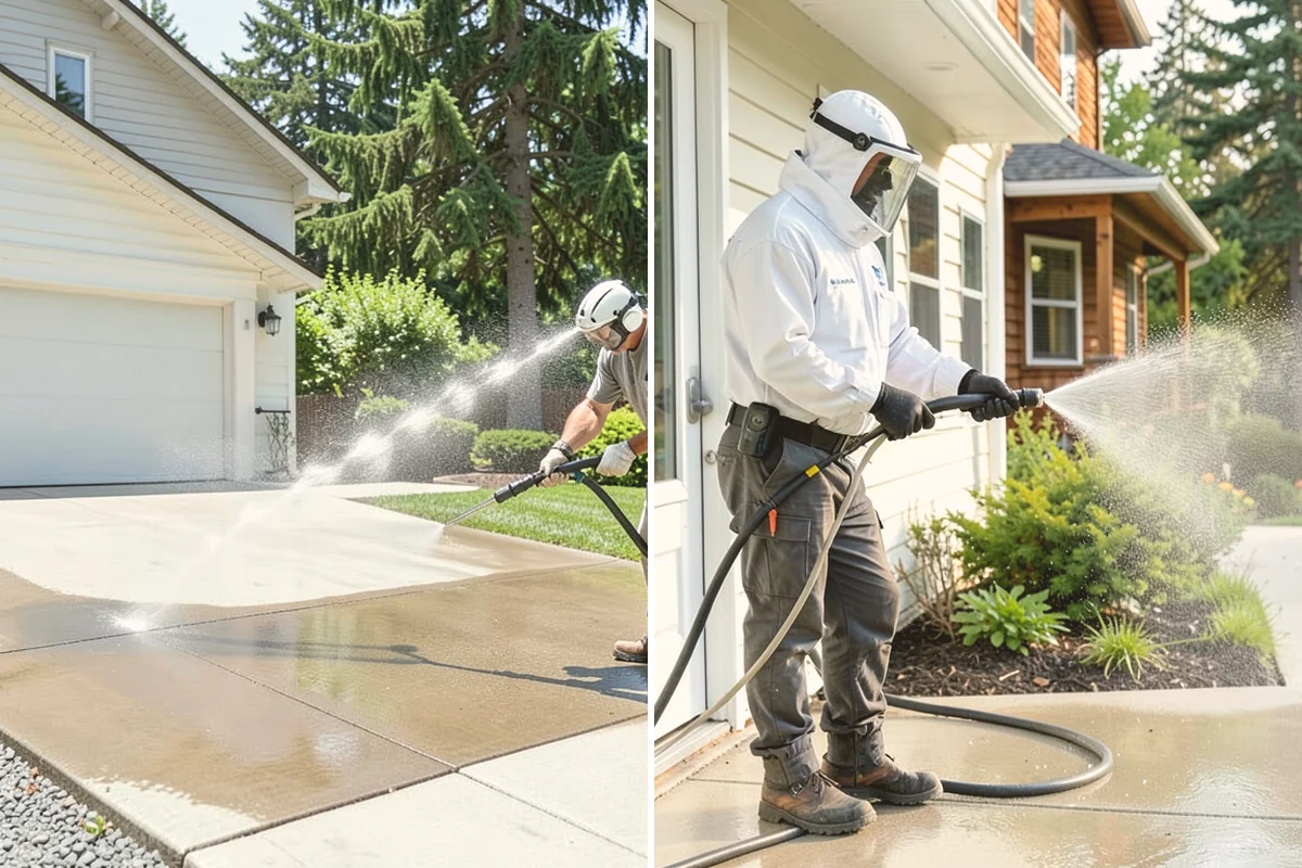 New Homeowner Exterior Cleaning in Bellevue, King County, WA - Tour the new property and note every exterior surface