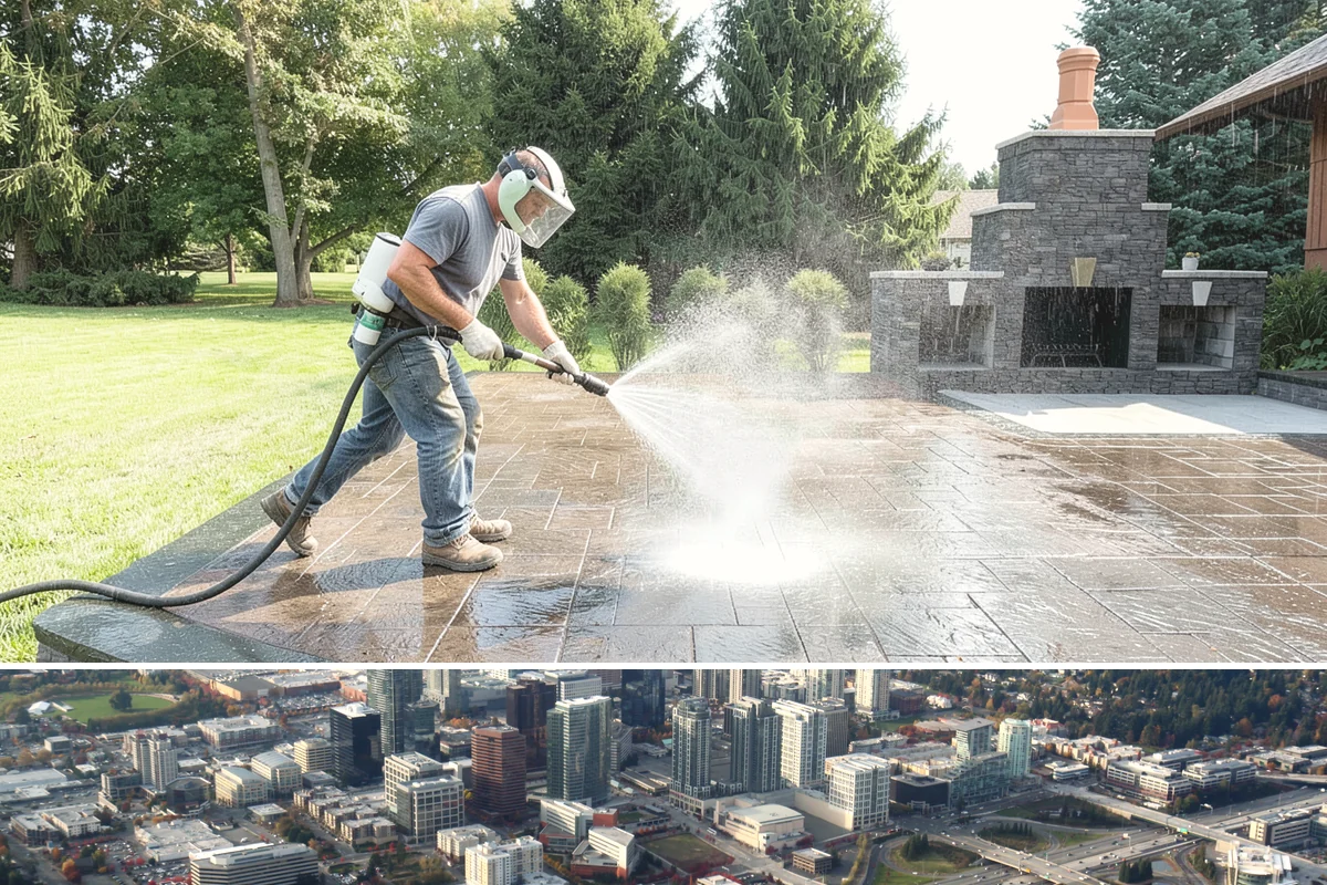 New Homeowner Exterior Cleaning in Bellevue, King County, WA - Best done soon after moving in, during a dry stretch, to reset the exterior before starting a regular maintenance routine.