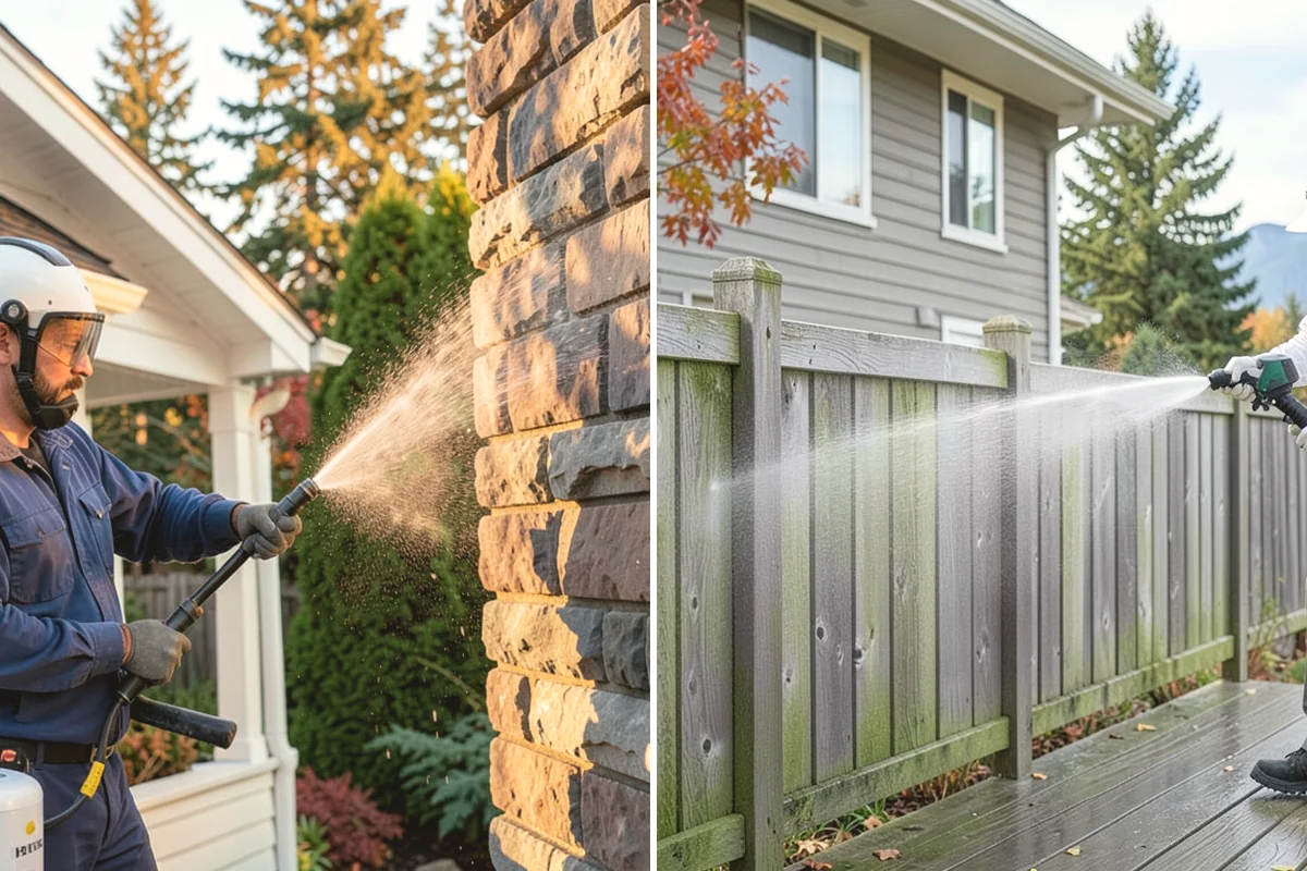 New Homeowner Exterior Cleaning in Black Diamond, King County, WA - Tour the new property and note every exterior surface