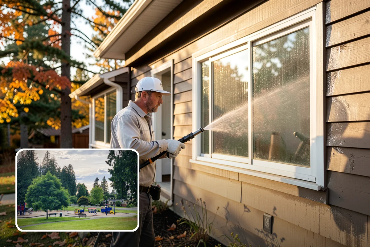 New Homeowner Exterior Cleaning in Bonney Lake, Pierce County, WA - Establishes a clean exterior baseline for new owners