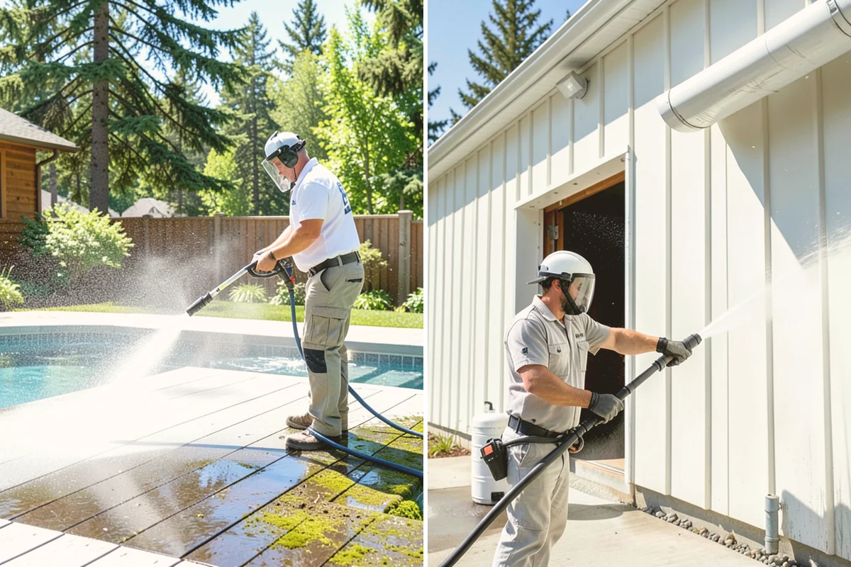 New Homeowner Exterior Cleaning in Bothell, King County, WA - Tour the new property and note every exterior surface
