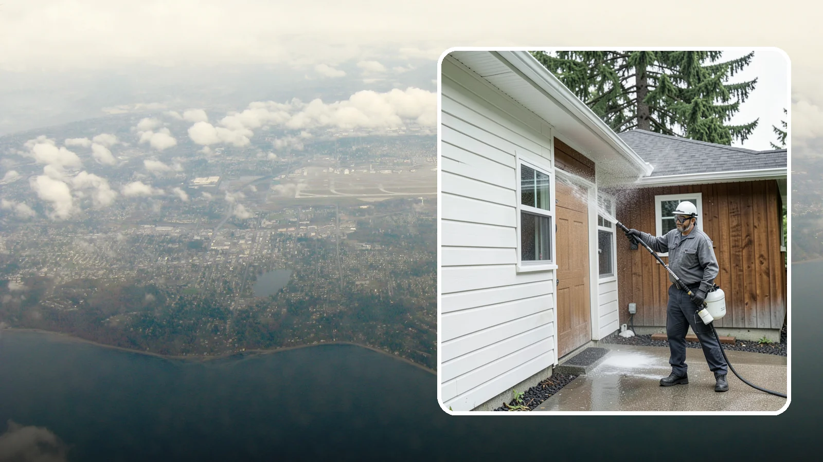 New Homeowner Exterior Cleaning in Burien, King County, WA - New homeowner exterior cleaning welcomes you to your home with a complete outside wash that establishes a clean baseline to...