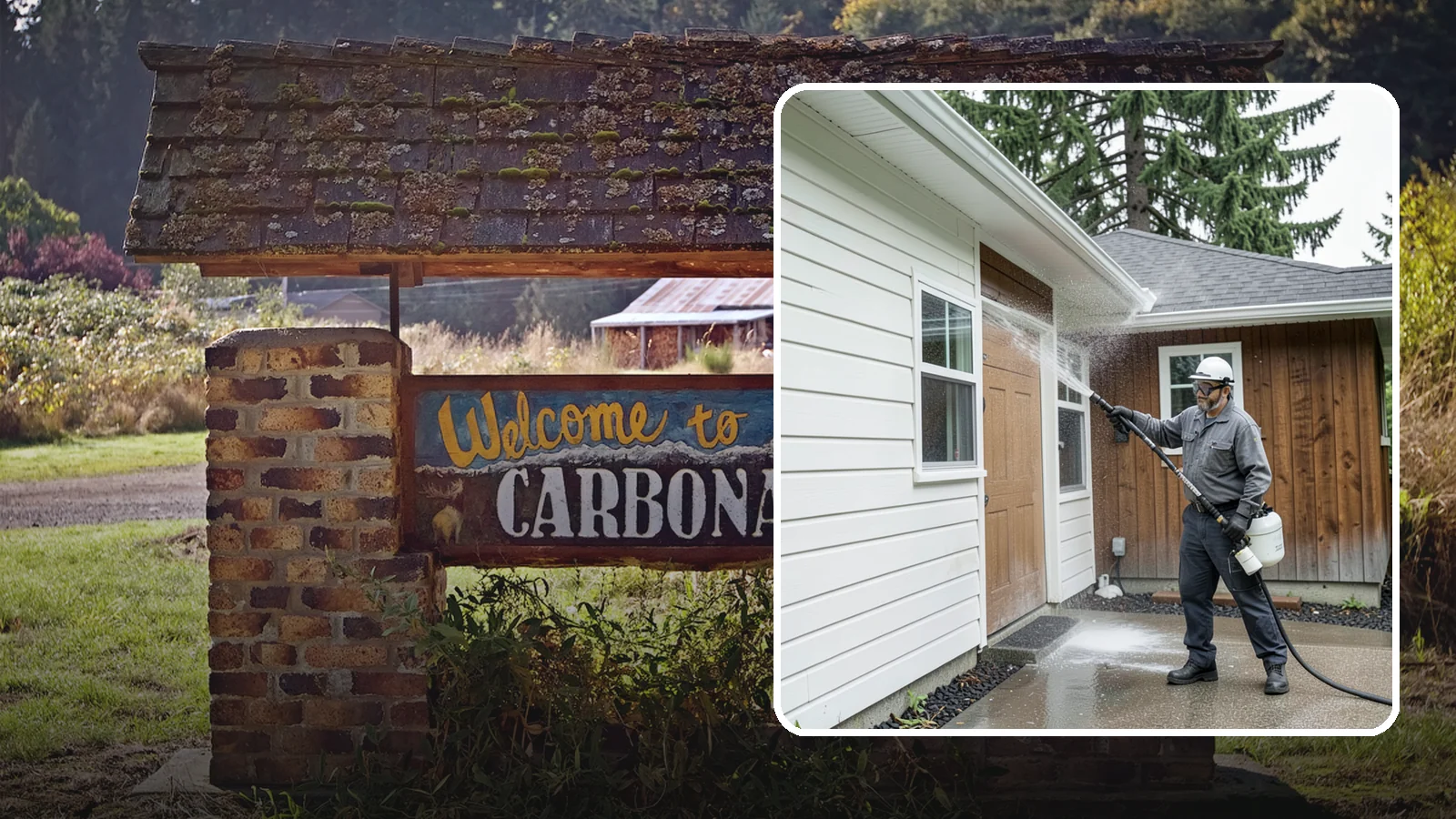 New Homeowner Exterior Cleaning in Carbonado, Pierce County, WA - New homeowner exterior cleaning welcomes you to your home with a complete outside wash that establishes a clean baseline to...