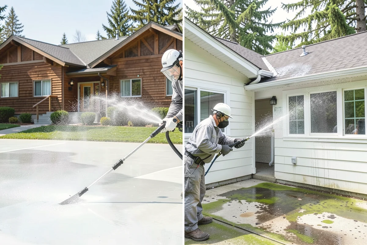 New Homeowner Exterior Cleaning in Carbonado, Pierce County, WA - Tour the new property and note every exterior surface