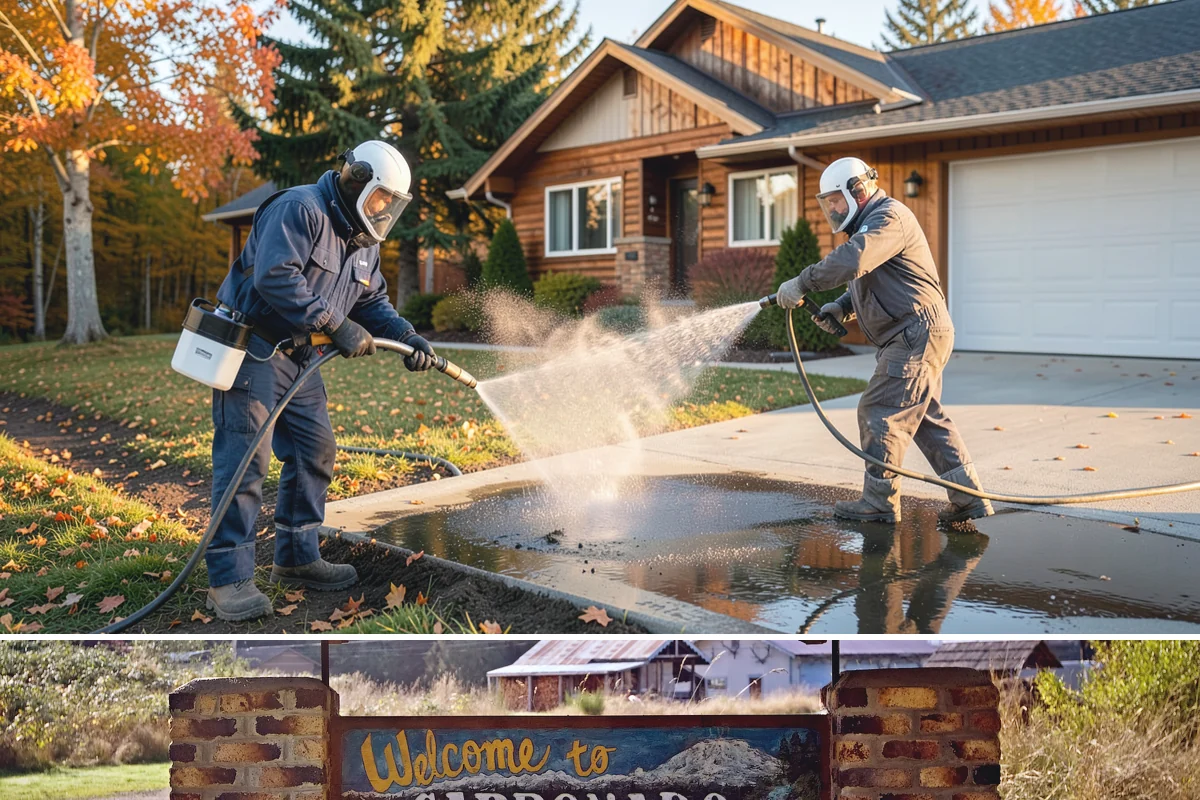 New Homeowner Exterior Cleaning in Carbonado, Pierce County, WA - Best done soon after moving in, during a dry stretch, to reset the exterior before starting a regular maintenance routine.