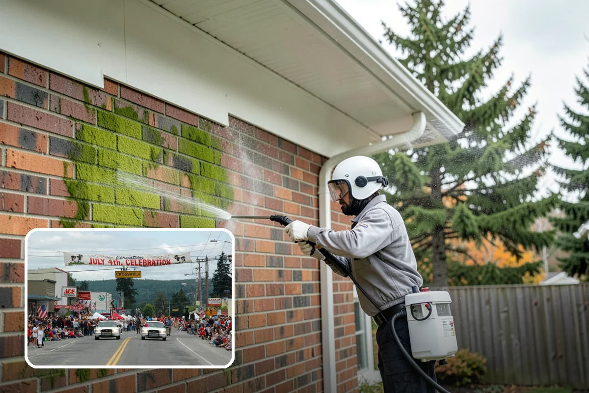 New Homeowner Exterior Cleaning in Carnation, King County, WA - Establishes a clean exterior baseline for new owners