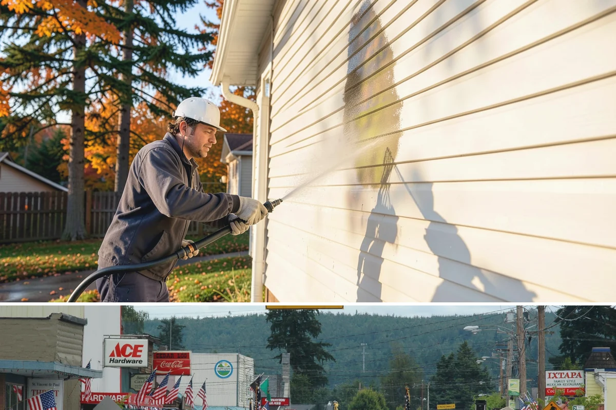 New Homeowner Exterior Cleaning in Carnation, King County, WA - Best done soon after moving in, during a dry stretch, to reset the exterior before starting a regular maintenance routine.