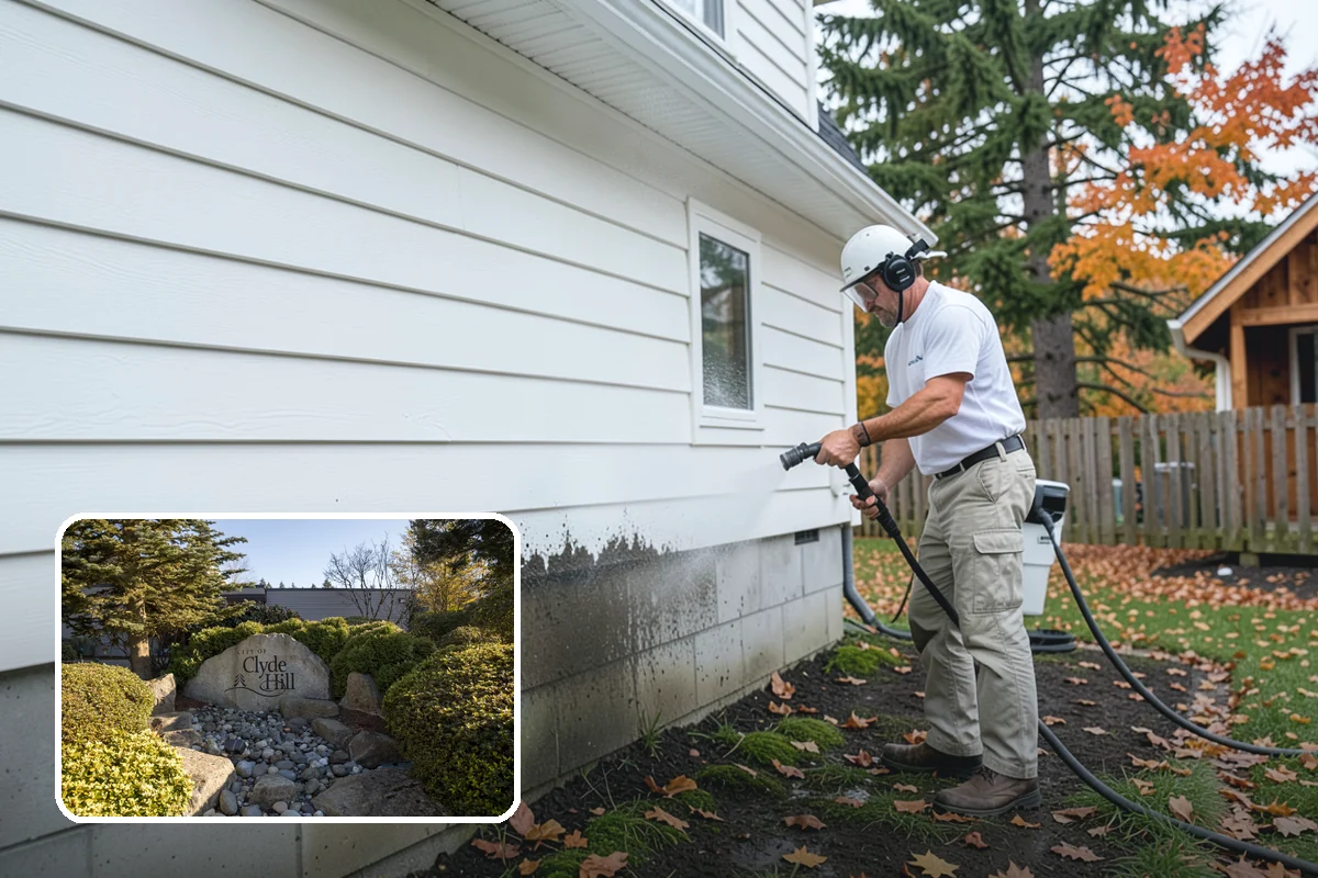 New Homeowner Exterior Cleaning in Clyde Hill, King County, WA - Establishes a clean exterior baseline for new owners