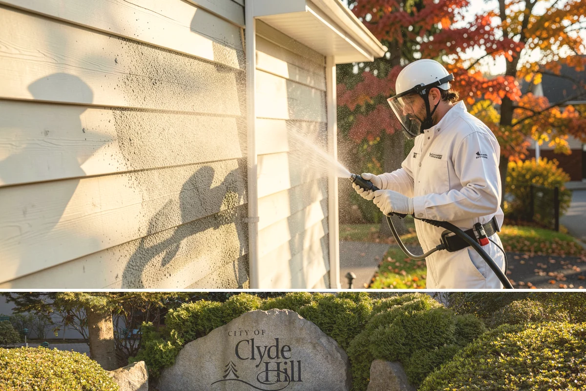 New Homeowner Exterior Cleaning in Clyde Hill, King County, WA - Best done soon after moving in, during a dry stretch, to reset the exterior before starting a regular maintenance routine.