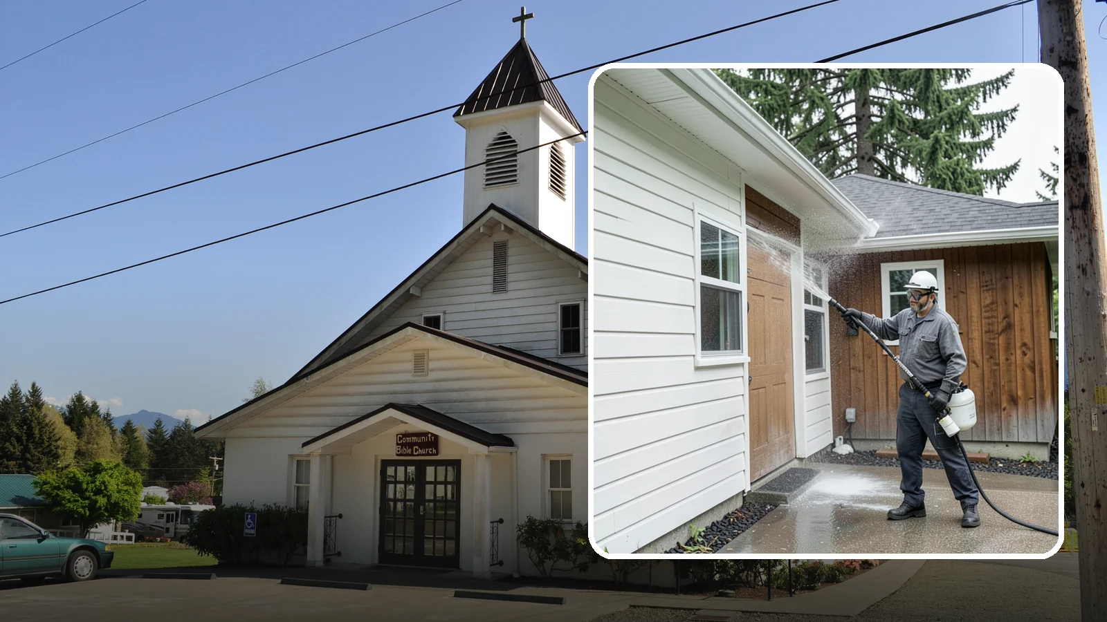 New Homeowner Exterior Cleaning in Concrete, Skagit County, WA - New homeowner exterior cleaning welcomes you to your home with a complete outside wash that establishes a clean baseline to...