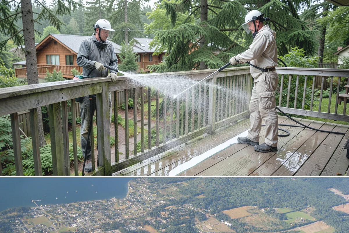 New Homeowner Exterior Cleaning in Coupeville, Island County, WA - Best done soon after moving in, during a dry stretch, to reset the exterior before starting a regular maintenance routine.