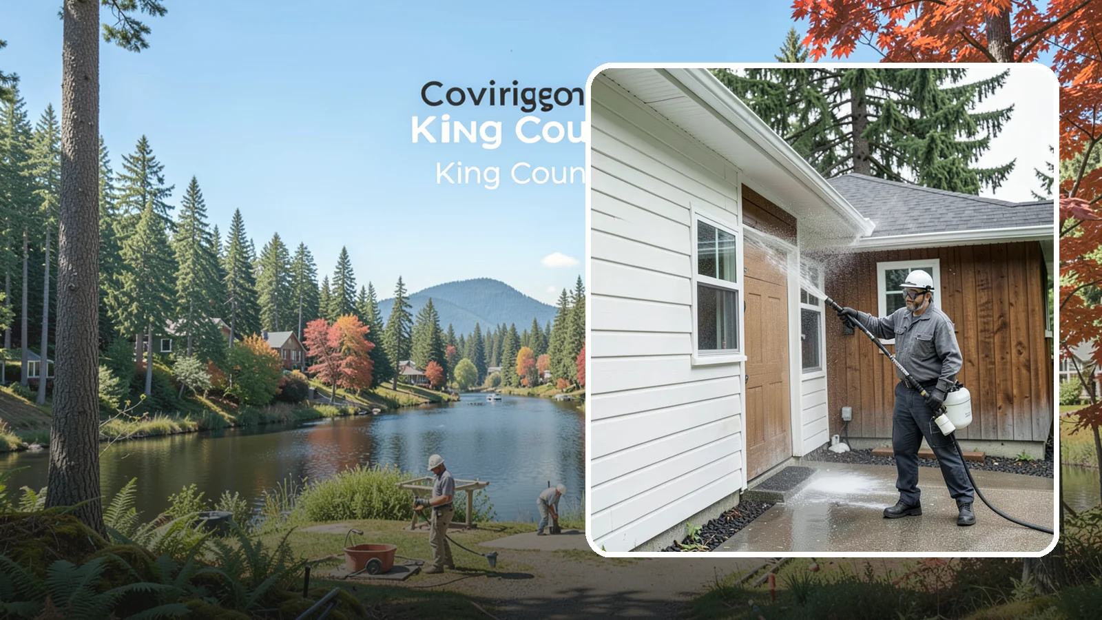 New Homeowner Exterior Cleaning in Covington, King County, WA - New homeowner exterior cleaning welcomes you to your home with a complete outside wash that establishes a clean baseline to...