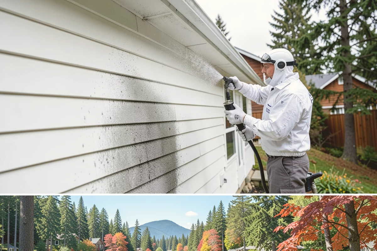 New Homeowner Exterior Cleaning in Covington, King County, WA - Best done soon after moving in, during a dry stretch, to reset the exterior before starting a regular maintenance routine.
