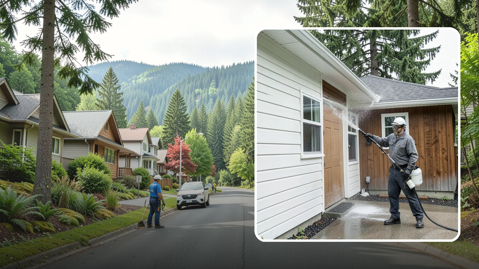 New Homeowner Exterior Cleaning in Darrington, Snohomish County, WA - New homeowner exterior cleaning welcomes you to your home with a complete outside wash that establishes a clean baseline to...