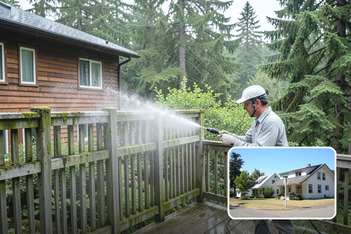 New Homeowner Exterior Cleaning in DuPont, Pierce County, WA - Establishes a clean exterior baseline for new owners