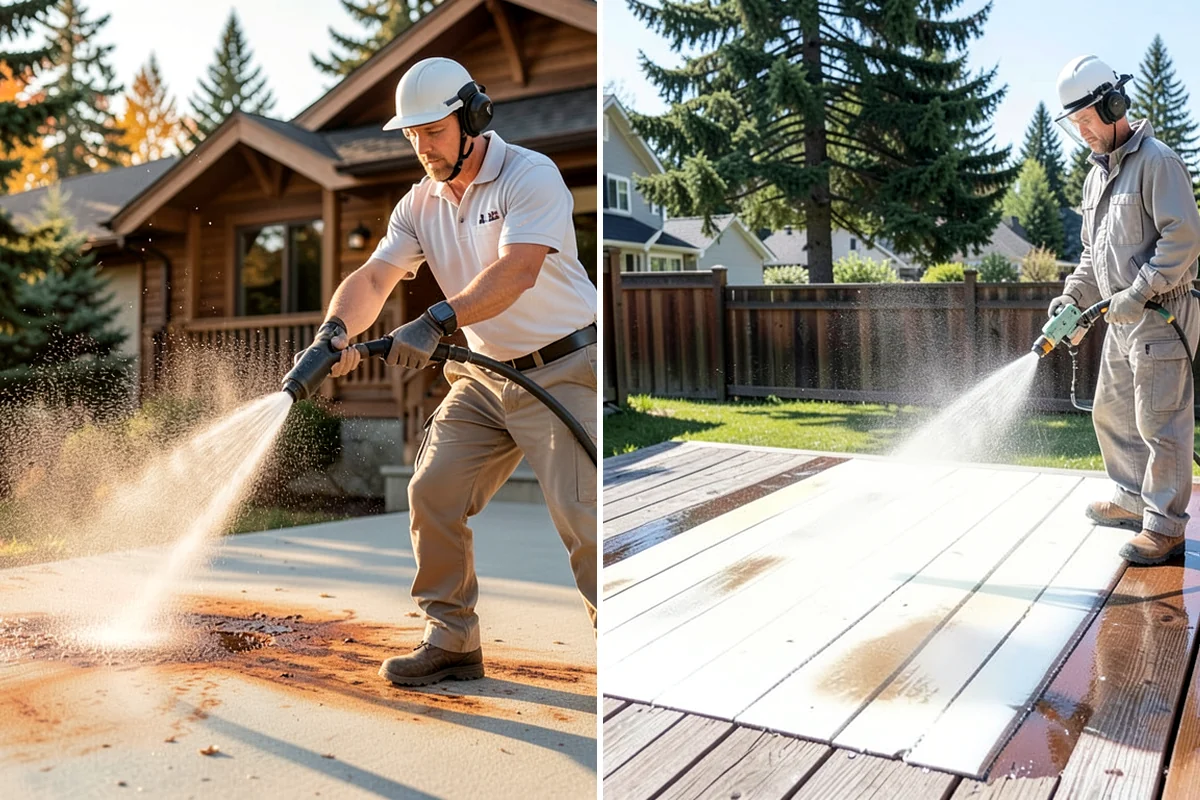 New Homeowner Exterior Cleaning in DuPont, Pierce County, WA - Tour the new property and note every exterior surface