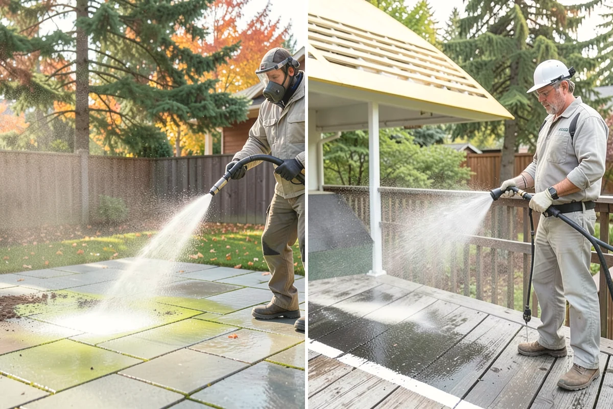 New Homeowner Exterior Cleaning in Duvall, King County, WA - Tour the new property and note every exterior surface