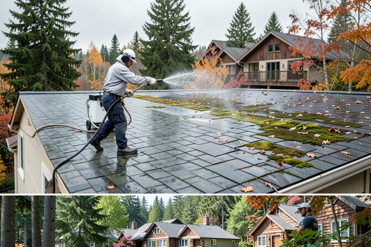 New Homeowner Exterior Cleaning in Edgewood, Pierce County, WA - Best done soon after moving in, during a dry stretch, to reset the exterior before starting a regular maintenance routine.
