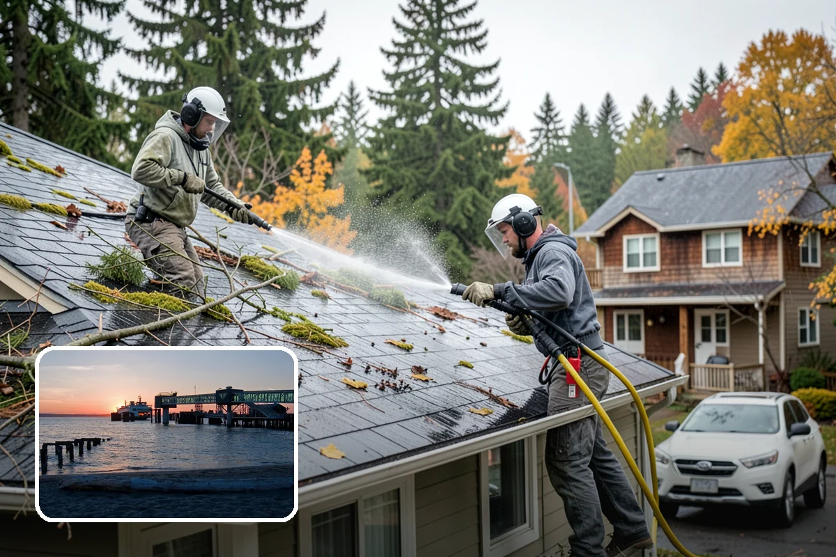 New Homeowner Exterior Cleaning in Edmonds, Snohomish County, WA - Establishes a clean exterior baseline for new owners