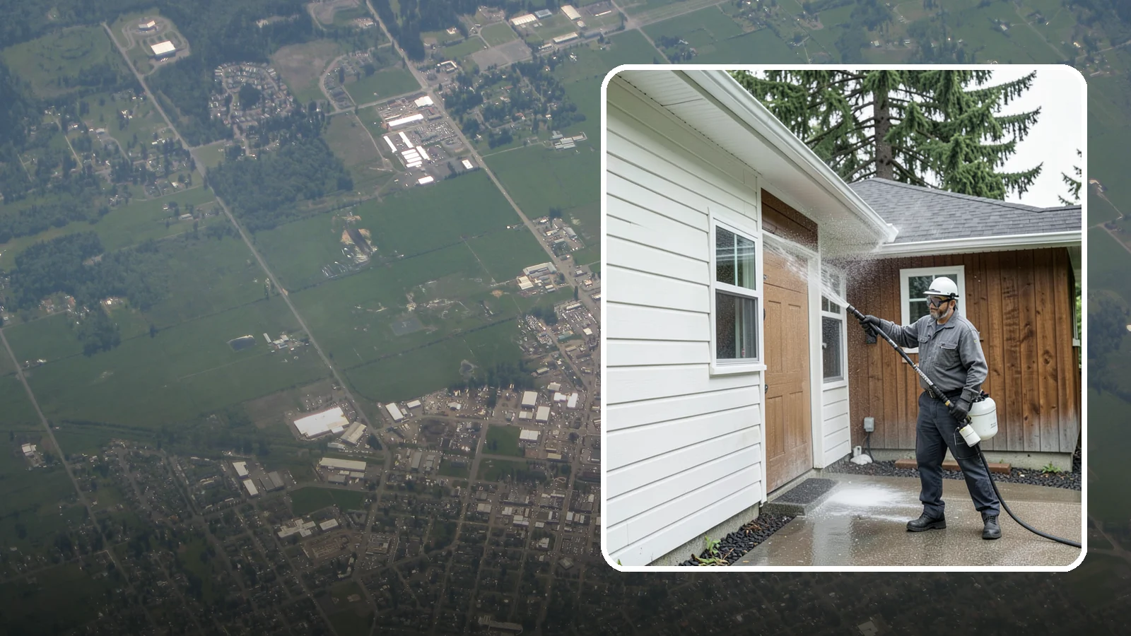 New Homeowner Exterior Cleaning in Enumclaw, King County, WA - New homeowner exterior cleaning welcomes you to your home with a complete outside wash that establishes a clean baseline to...
