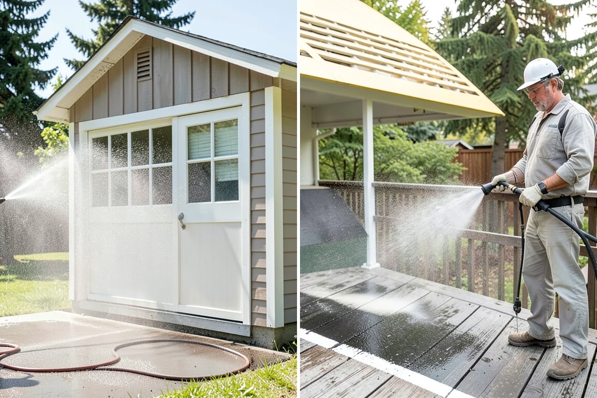 New Homeowner Exterior Cleaning in Fircrest, Pierce County, WA - Tour the new property and note every exterior surface