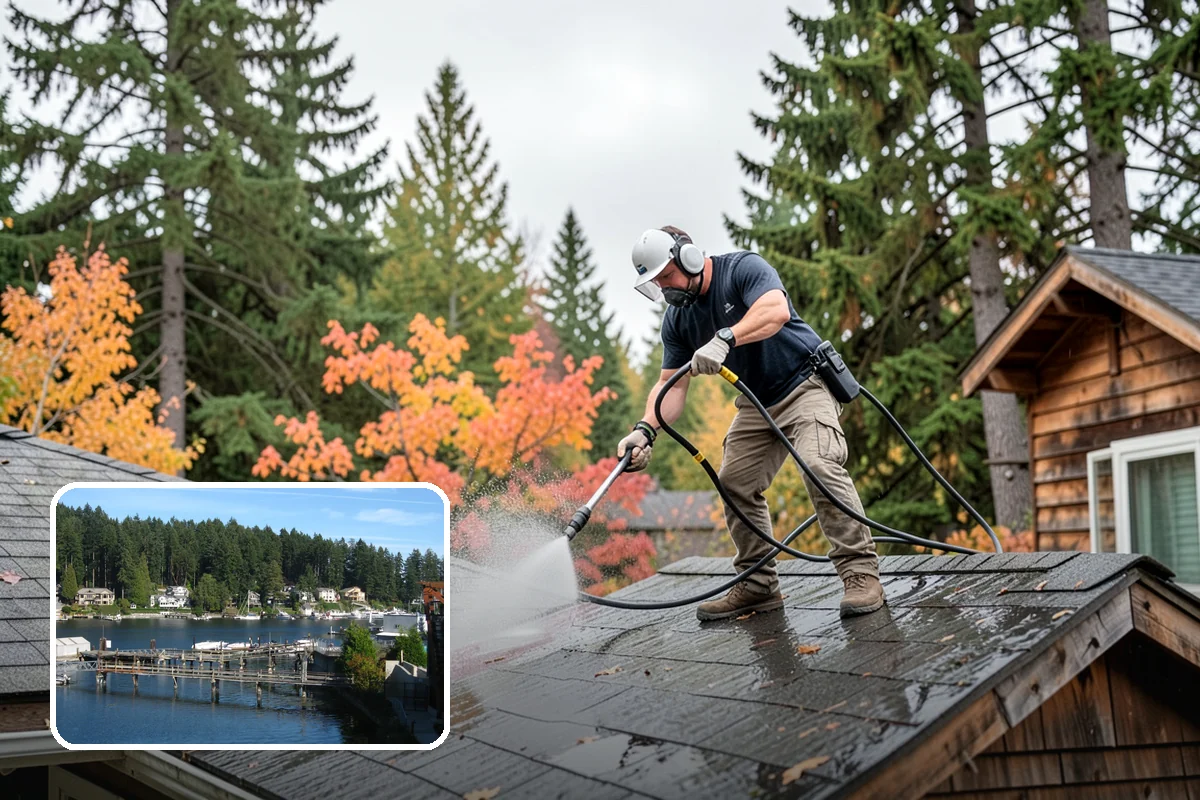 New Homeowner Exterior Cleaning in Gig Harbor, Pierce County, WA - Establishes a clean exterior baseline for new owners