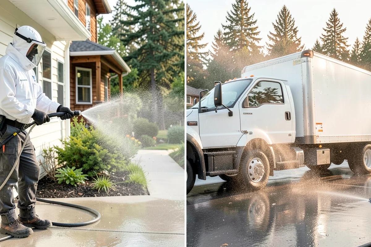 New Homeowner Exterior Cleaning in Gig Harbor, Pierce County, WA - Tour the new property and note every exterior surface