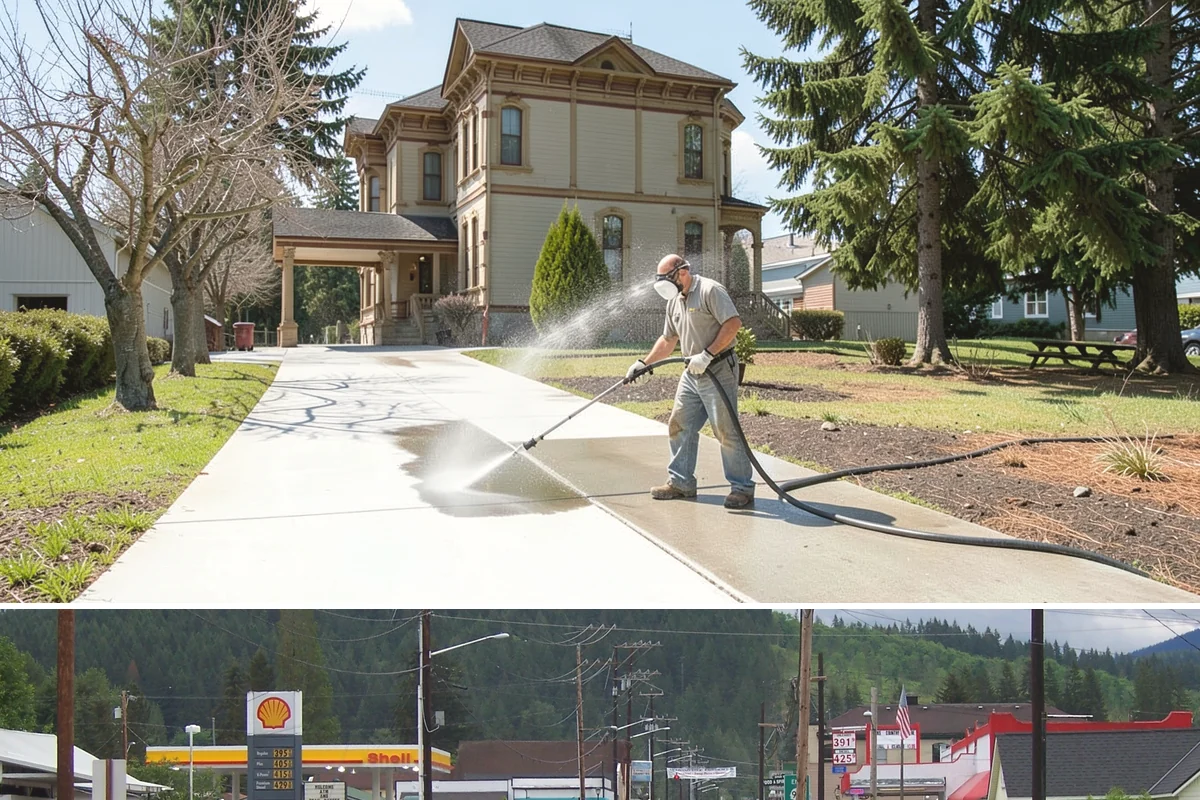 New Homeowner Exterior Cleaning in Granite Falls, Snohomish County, WA - Best done soon after moving in, during a dry stretch, to reset the exterior before starting a regular maintenance routine.