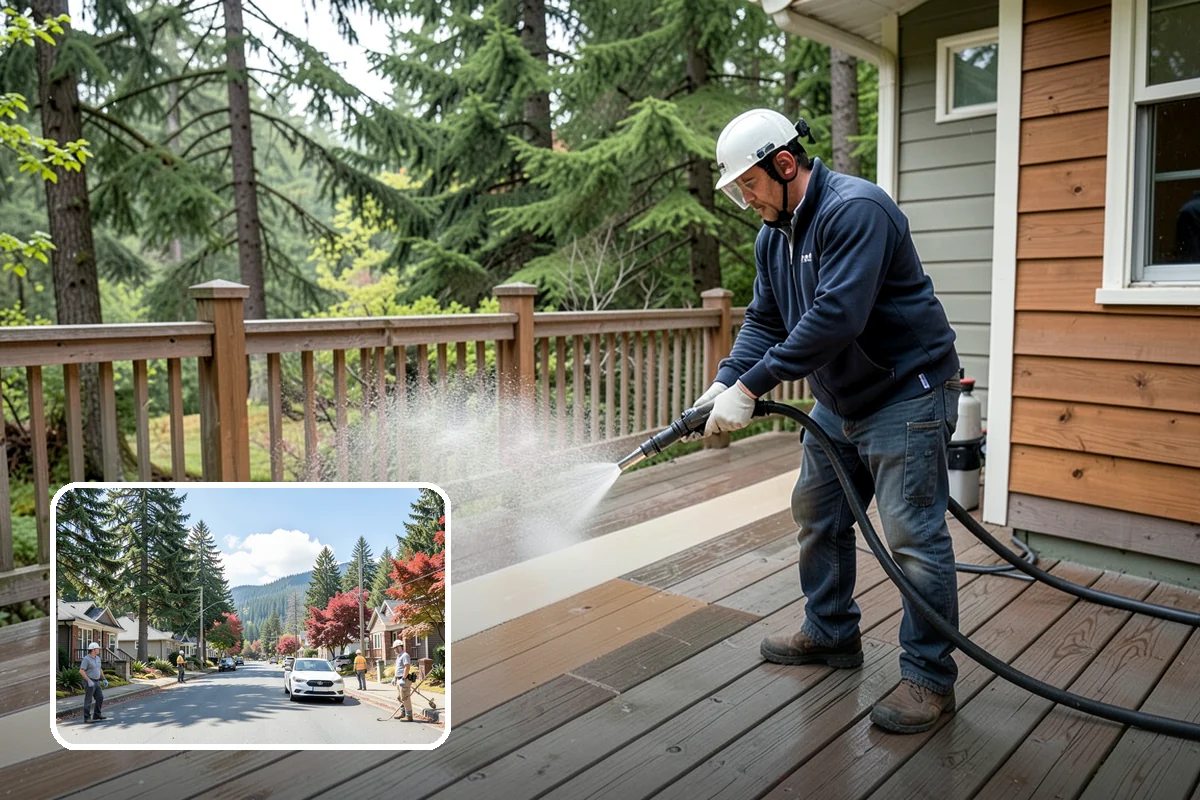 New Homeowner Exterior Cleaning in Hunts Point, King County, WA - Establishes a clean exterior baseline for new owners