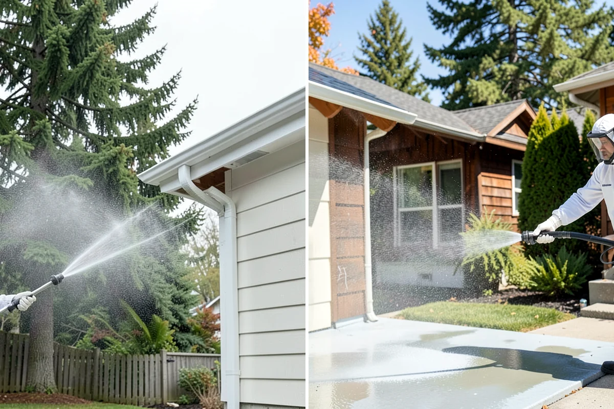 New Homeowner Exterior Cleaning in Hunts Point, King County, WA - Tour the new property and note every exterior surface