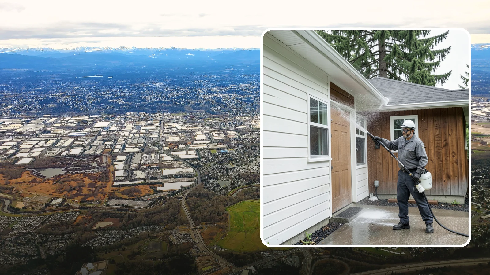 New Homeowner Exterior Cleaning in Kent, King County, WA - New homeowner exterior cleaning welcomes you to your home with a complete outside wash that establishes a clean baseline to...
