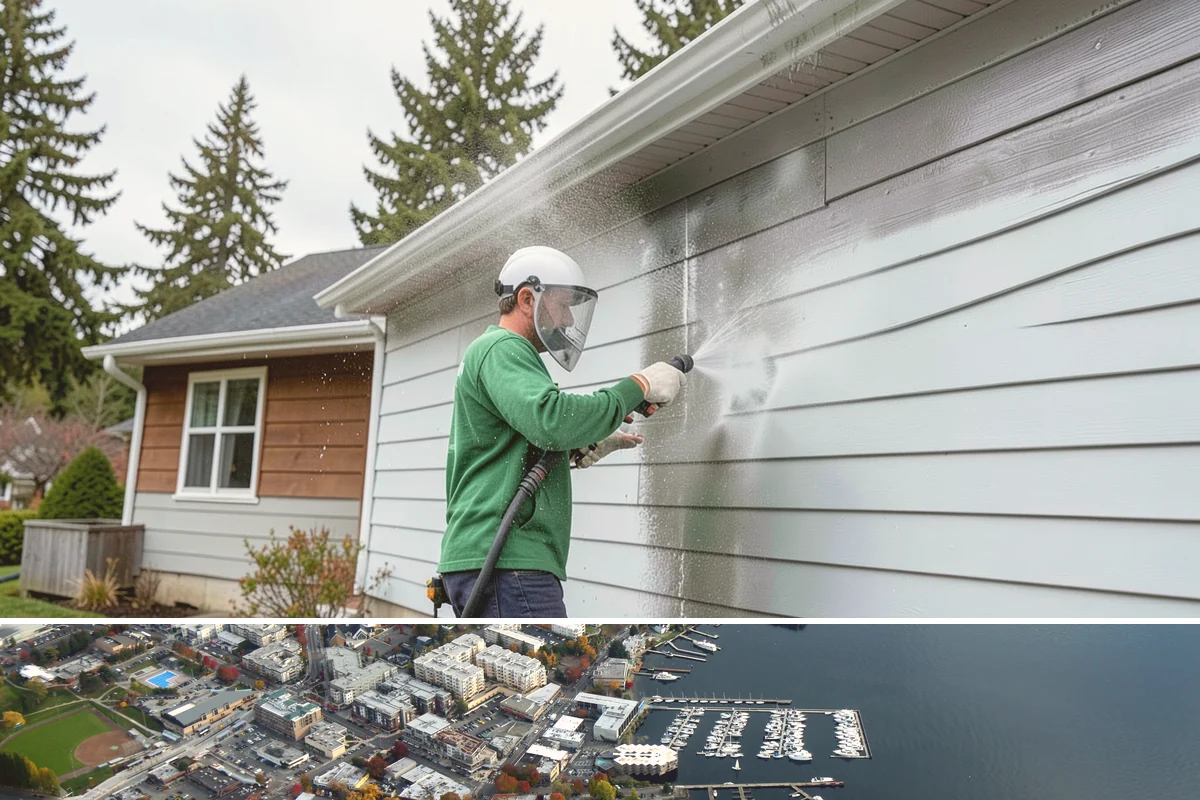 New Homeowner Exterior Cleaning in Kirkland, King County, WA - Best done soon after moving in, during a dry stretch, to reset the exterior before starting a regular maintenance routine.