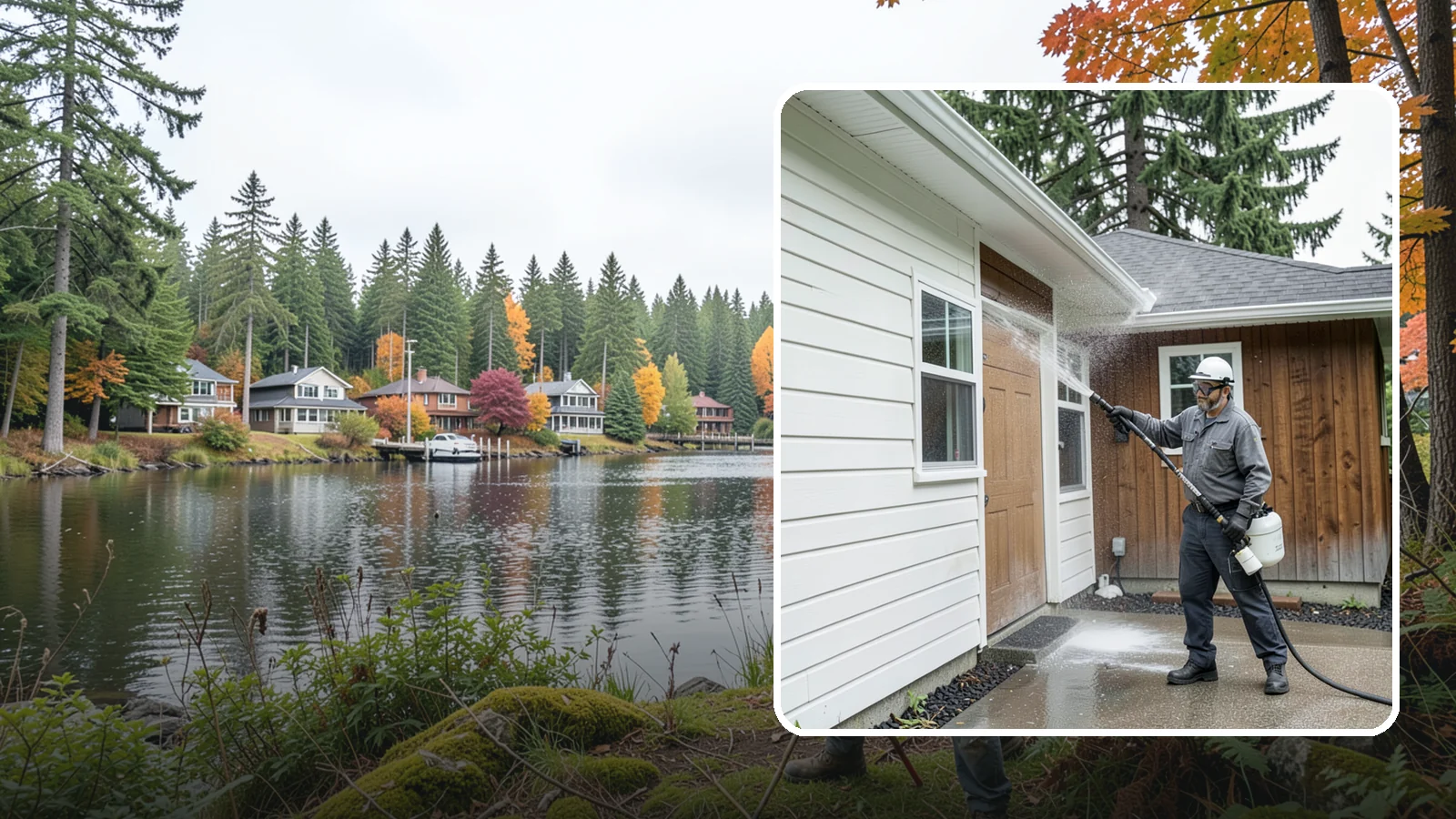 New Homeowner Exterior Cleaning in La Conner, Skagit County, WA - New homeowner exterior cleaning welcomes you to your home with a complete outside wash that establishes a clean baseline to...