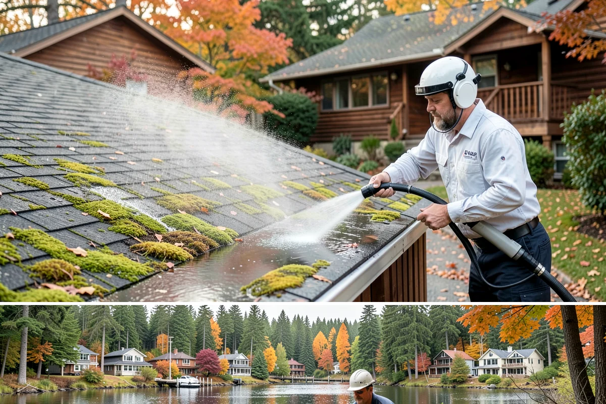 New Homeowner Exterior Cleaning in La Conner, Skagit County, WA - Best done soon after moving in, during a dry stretch, to reset the exterior before starting a regular maintenance routine.