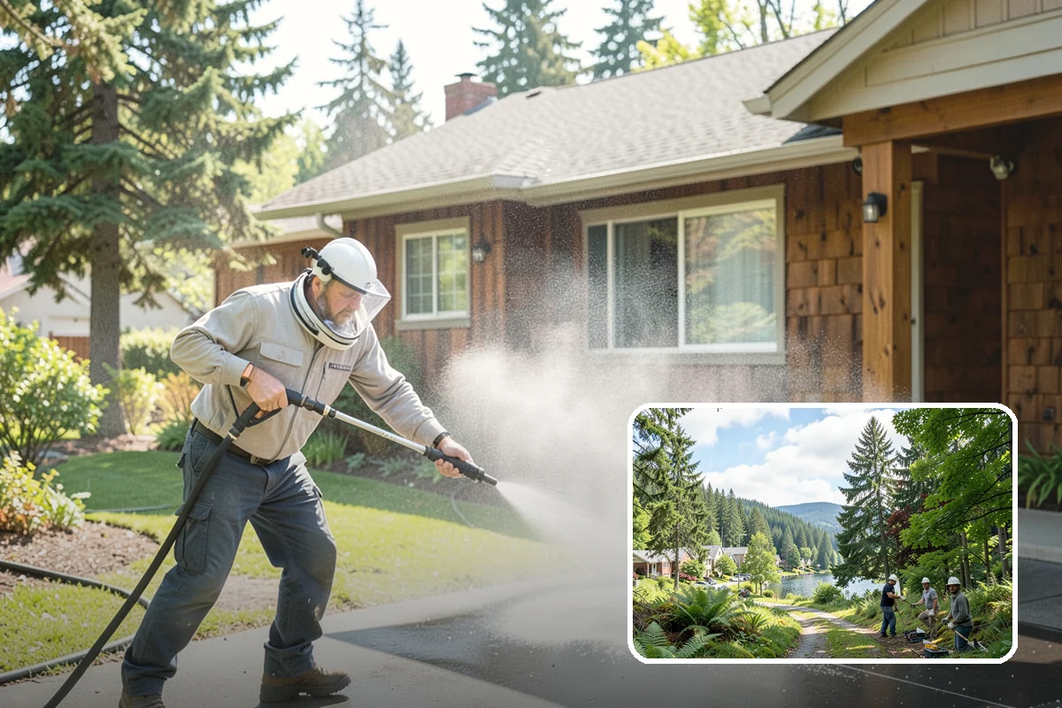 New Homeowner Exterior Cleaning in Lake Forest Park, King County, WA - Establishes a clean exterior baseline for new owners