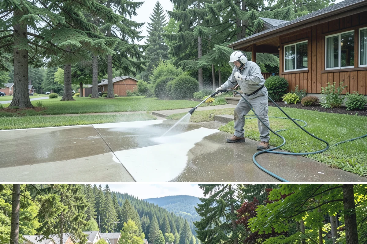 New Homeowner Exterior Cleaning in Lake Forest Park, King County, WA - Best done soon after moving in, during a dry stretch, to reset the exterior before starting a regular maintenance routine.