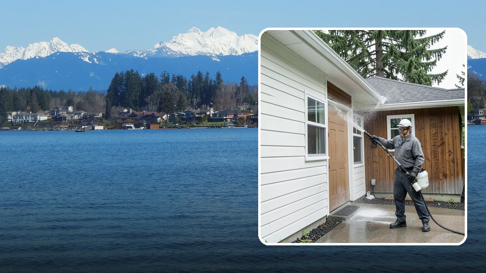 New Homeowner Exterior Cleaning in Lake Stevens, Snohomish County, WA - New homeowner exterior cleaning welcomes you to your home with a complete outside wash that establishes a clean baseline to...
