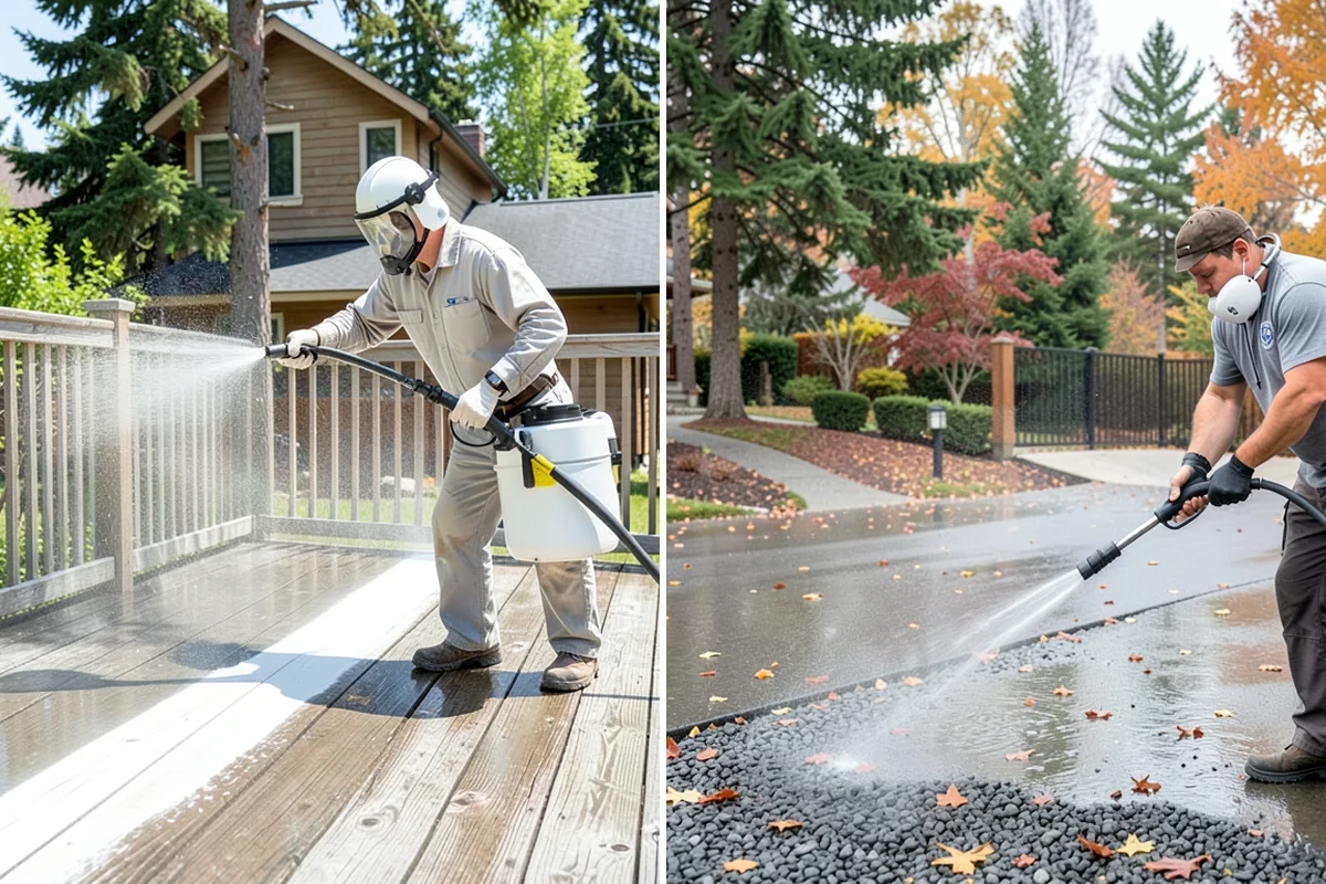 New Homeowner Exterior Cleaning in Lakewood, Pierce County, WA - Tour the new property and note every exterior surface
