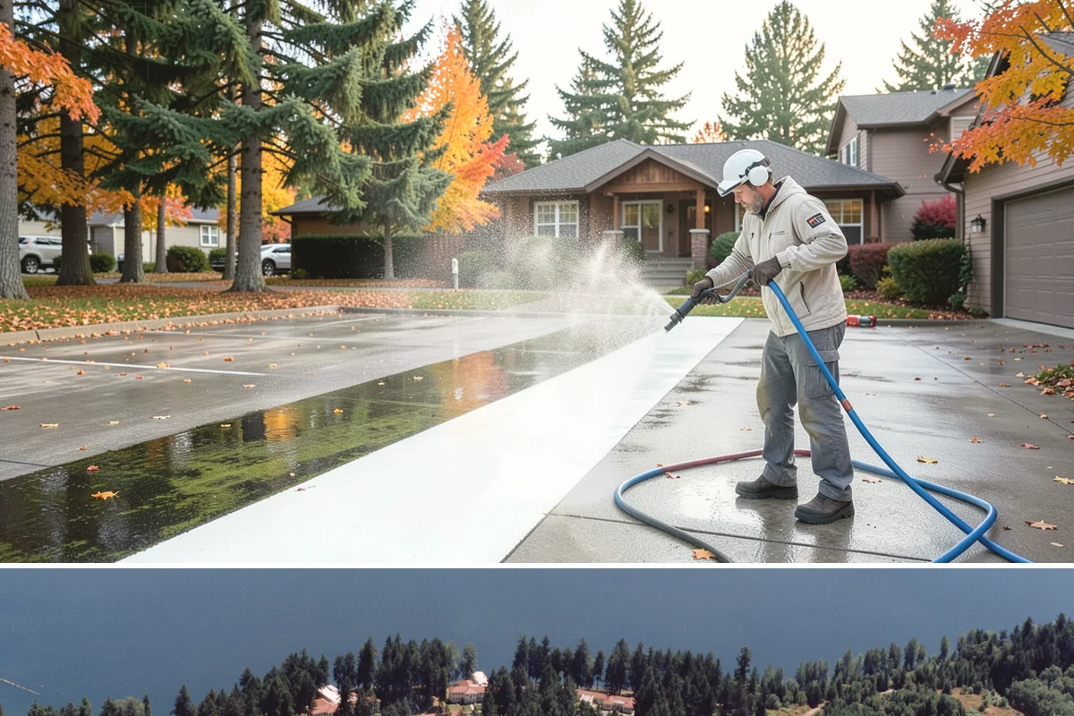 New Homeowner Exterior Cleaning in Lakewood, Pierce County, WA - Best done soon after moving in, during a dry stretch, to reset the exterior before starting a regular maintenance routine.