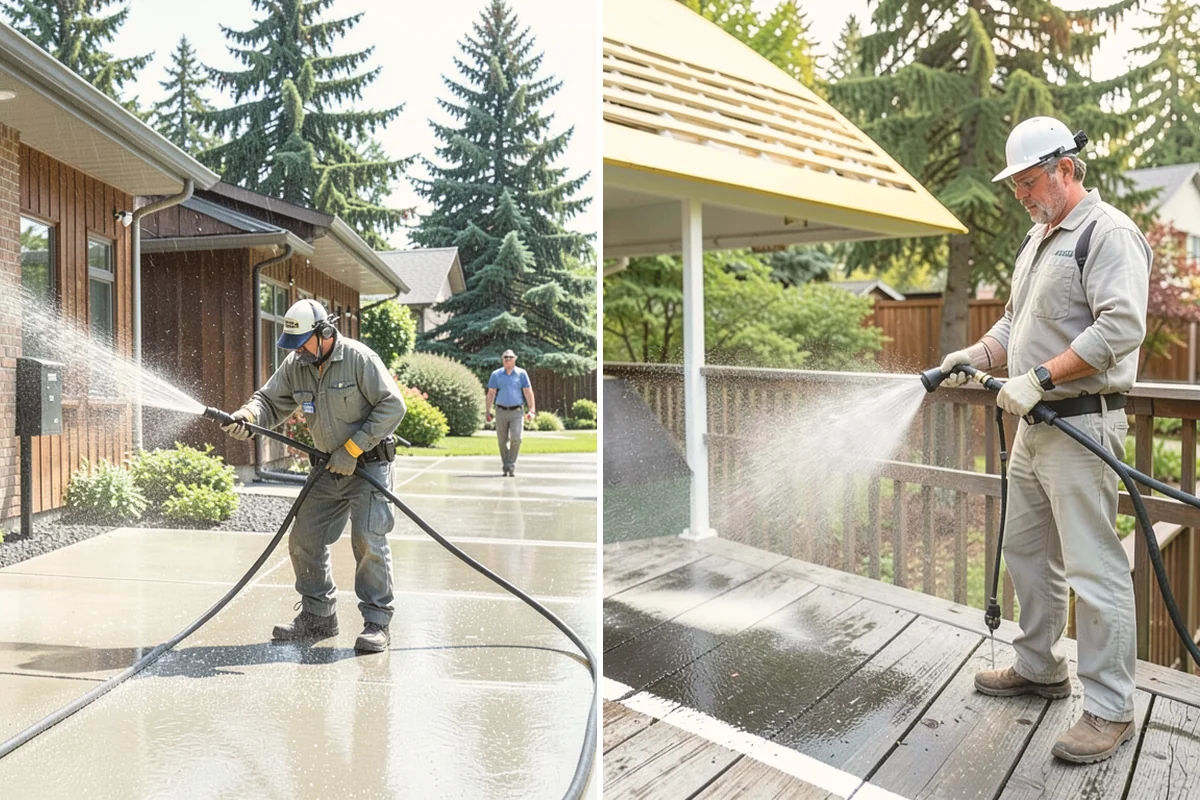 New Homeowner Exterior Cleaning in Langley, Island County, WA - Tour the new property and note every exterior surface