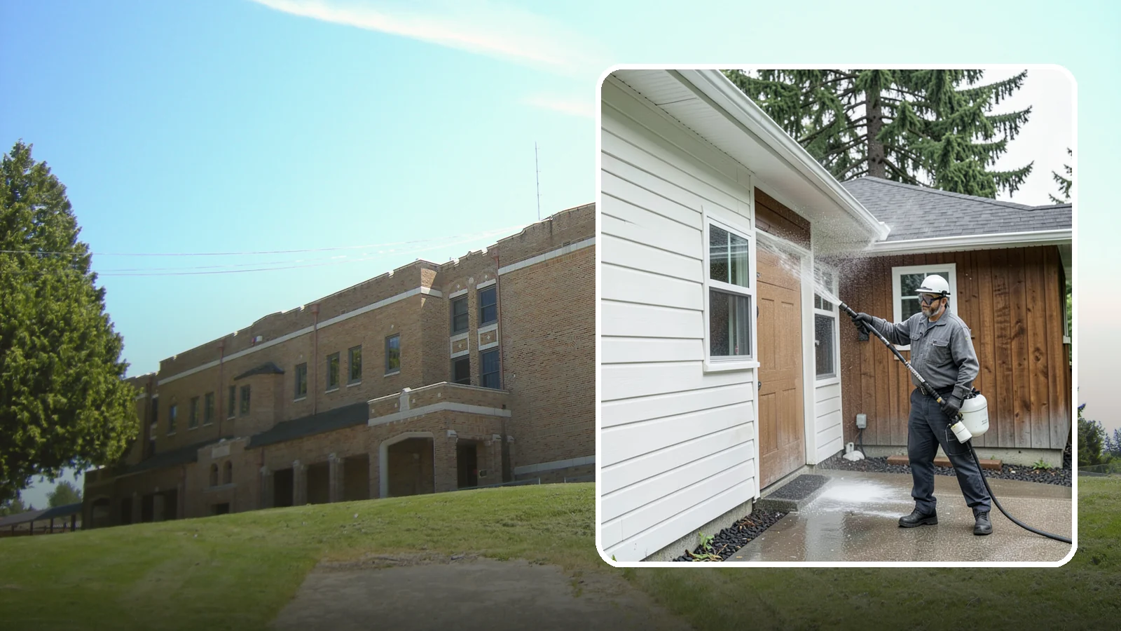 New Homeowner Exterior Cleaning in Maple Valley, King County, WA - New homeowner exterior cleaning welcomes you to your home with a complete outside wash that establishes a clean baseline to...