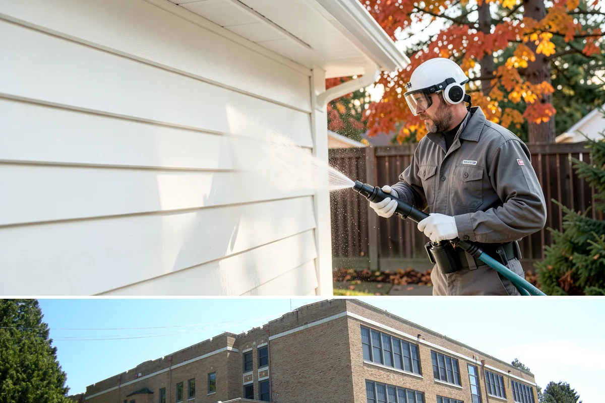 New Homeowner Exterior Cleaning in Maple Valley, King County, WA - Best done soon after moving in, during a dry stretch, to reset the exterior before starting a regular maintenance routine.