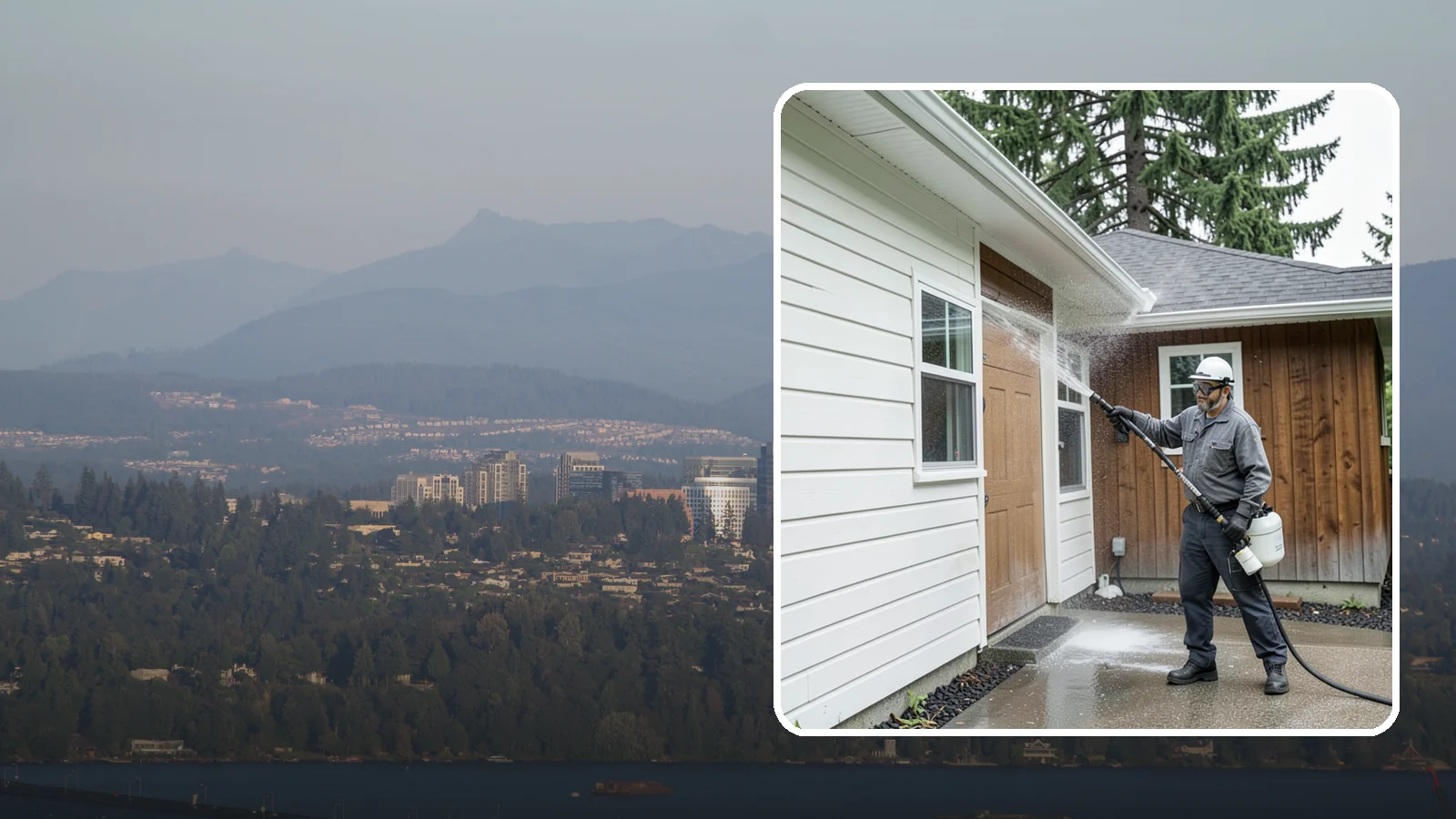 New Homeowner Exterior Cleaning in Medina, King County, WA - New homeowner exterior cleaning welcomes you to your home with a complete outside wash that establishes a clean baseline to...