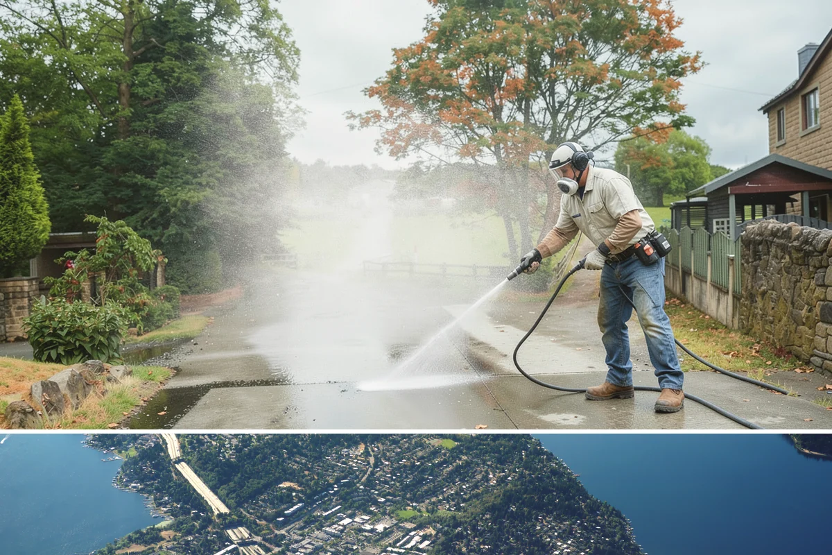 New Homeowner Exterior Cleaning in Mercer Island, King County, WA - Best done soon after moving in, during a dry stretch, to reset the exterior before starting a regular maintenance routine.
