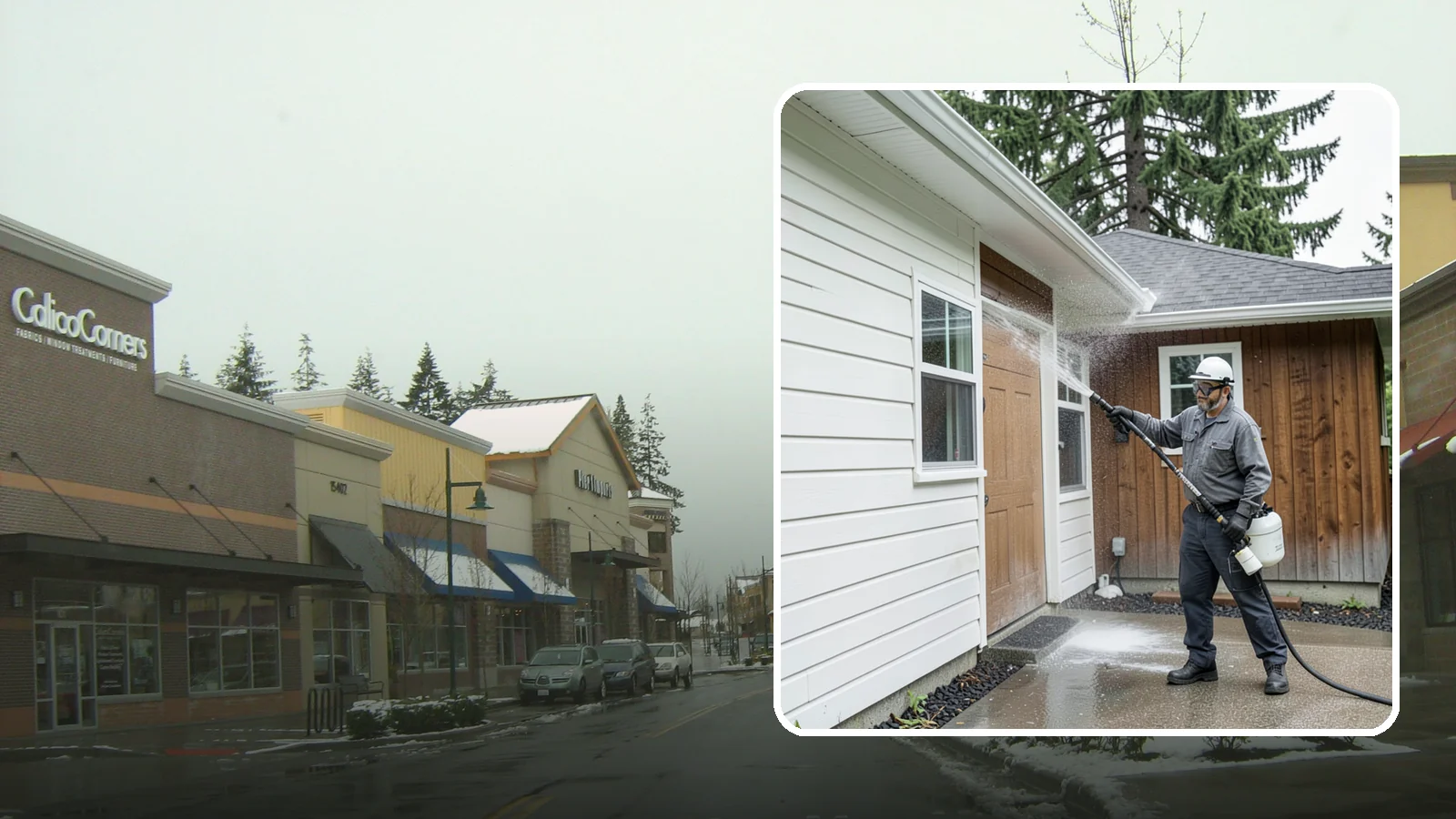 New Homeowner Exterior Cleaning in Mill Creek, Snohomish County, WA - New homeowner exterior cleaning welcomes you to your home with a complete outside wash that establishes a clean baseline to...